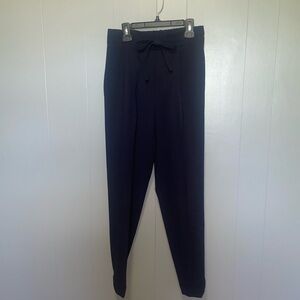 The Reset R Label Tie Waist Cuff Hem Navy Trouser Pants XS